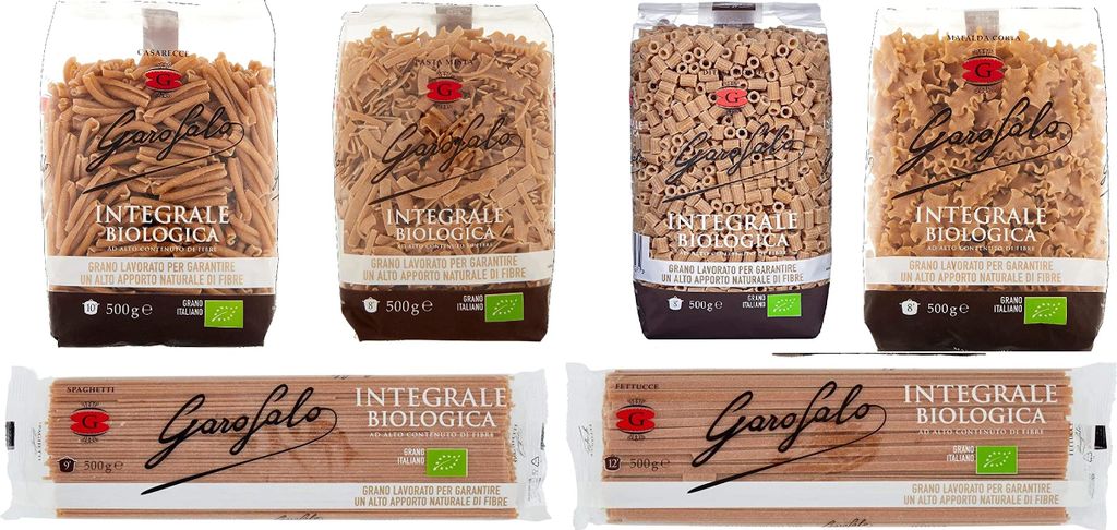 Testpaket Pasta integrale Vollkornnudeln Nudeln Wholemeal pasta 6x 500g + Italian Gourmet Polpa 400g