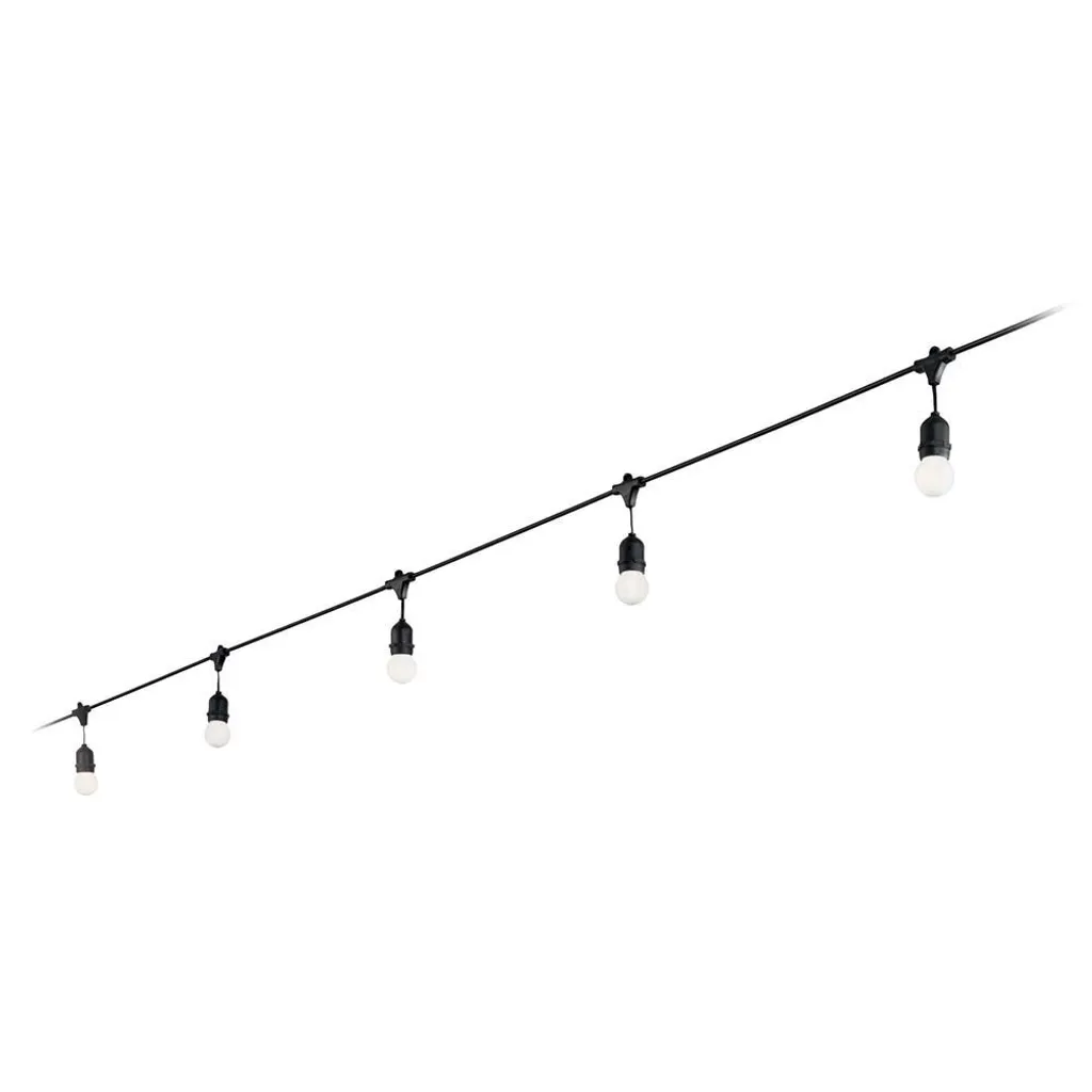 Guirlande lumineuse étanche Fiesta Sp5 noire 5 points de lumière