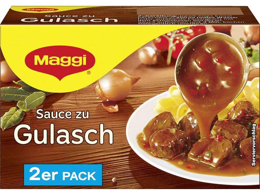 Salsa Maggi per gulasch perfetta per stufati 2er per 2x Immagine del prodotto 