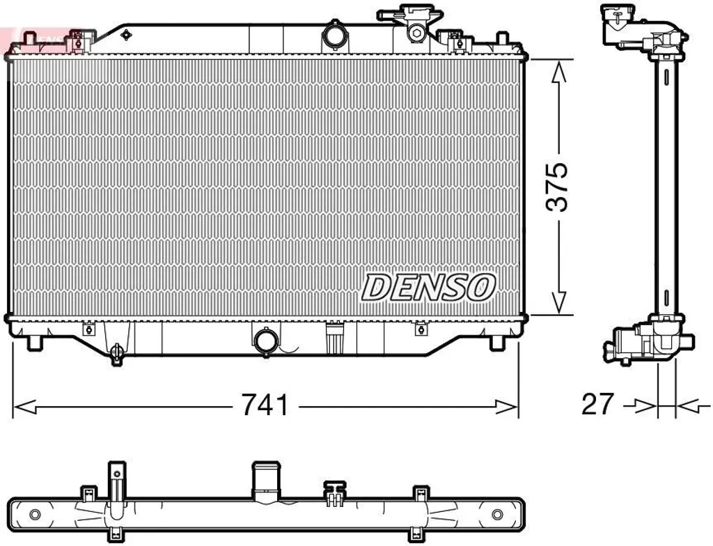 Évitez la surchauffe Mazda 3 BM BN - Radiateur DENSO DRM44049 OE