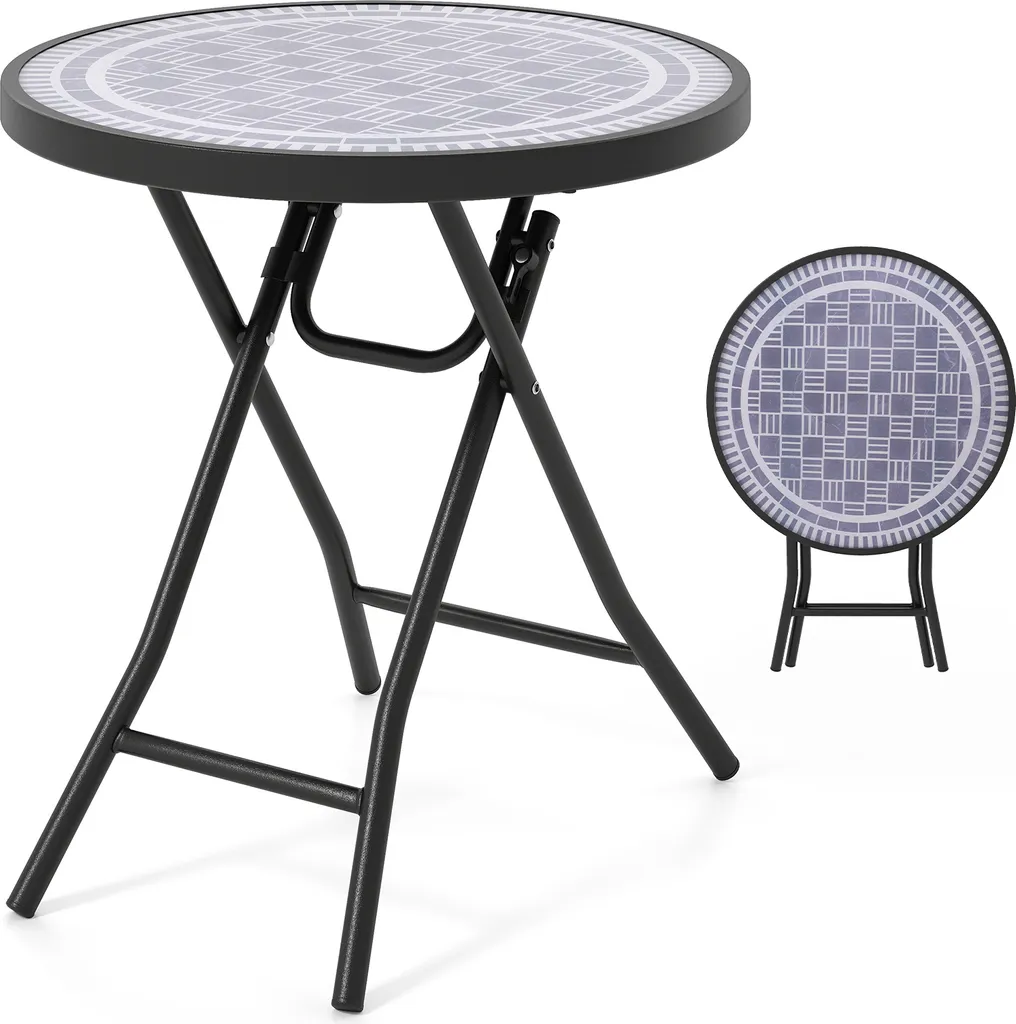 Table d'appoint pliante pour petit balcon et terrasse gain de place
