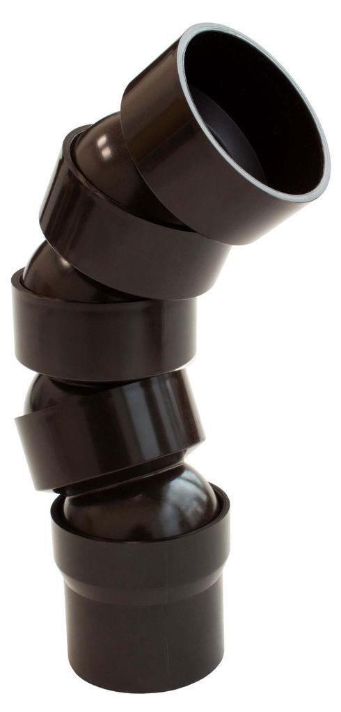 INEFA Flexibler Regenrohrbogen, PVC DN50 / 50mm 67-90 Grad, Produktbild 