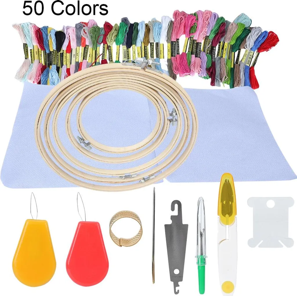 Kit de broderie complet pour coudre des designs DIY créatifs et variés