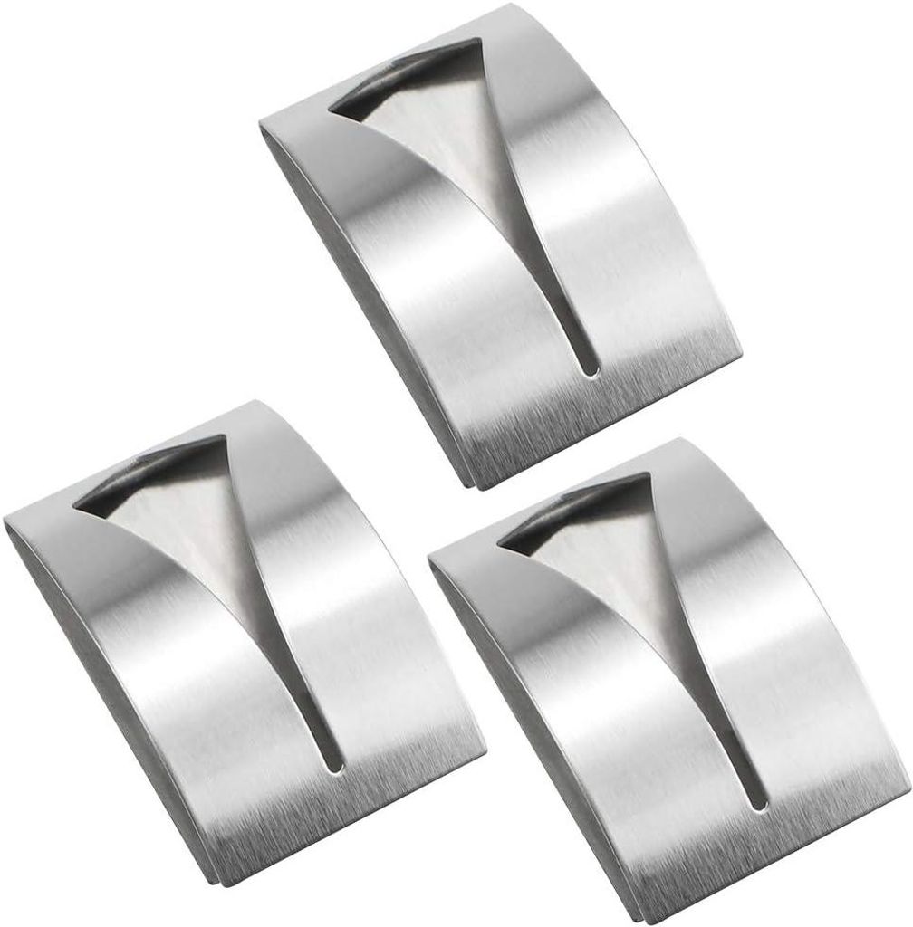 3 Pcs Towel Rack Solid Self-adhesive Edelstahl Hook Self-adhesive Bathroom Used in Kitchen Bathroom One Towel One Tea Towel No Need Punching