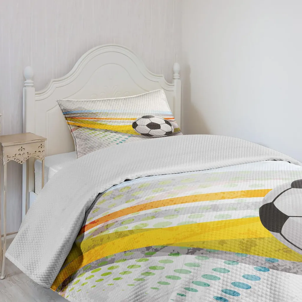 Set Di Biancheria Da Letto per Bambini Con Palla Da Calcio E