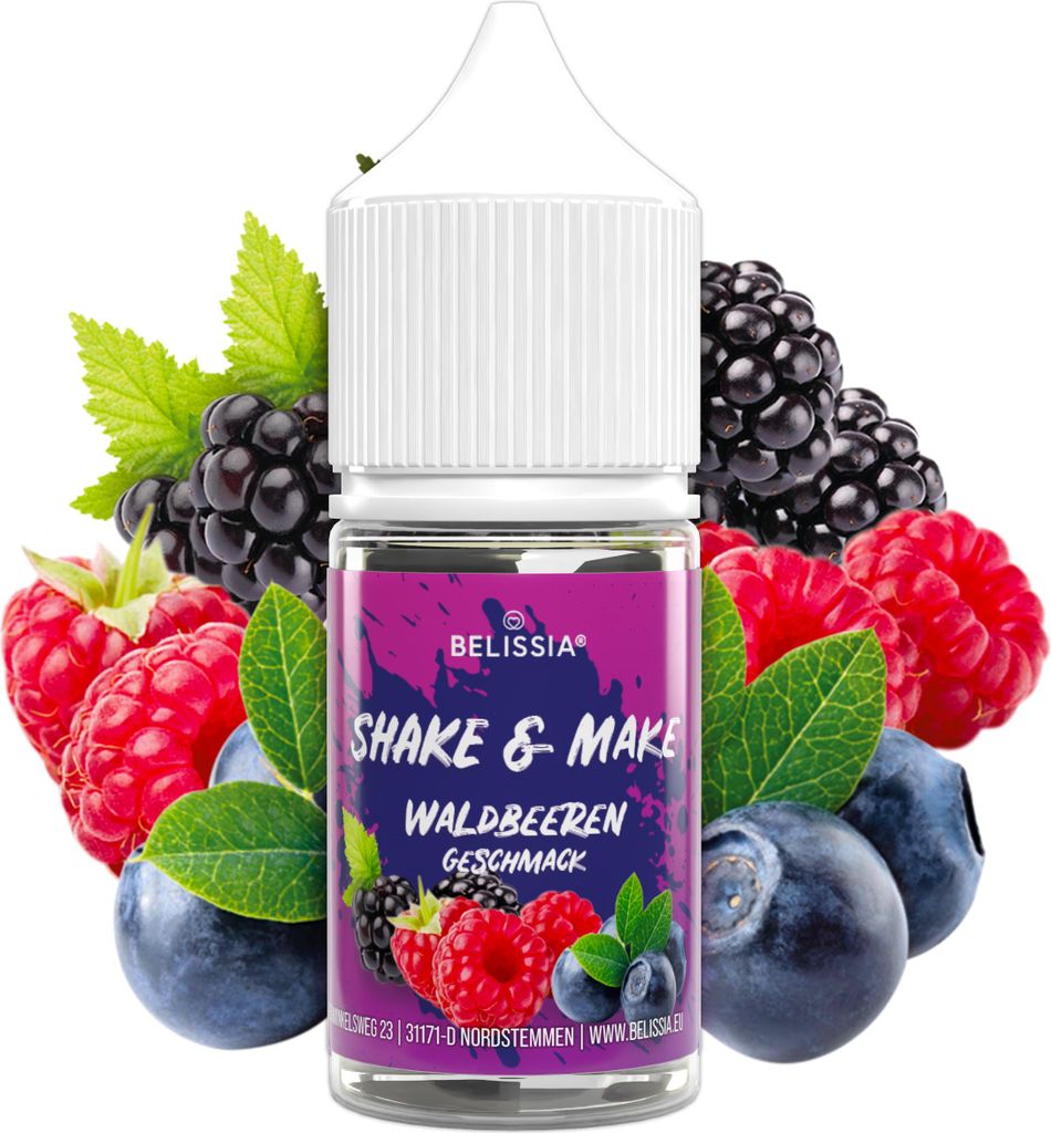 Belissia Shake and Make Waldbeere - 30 ml hochdosiertes Produktbild 