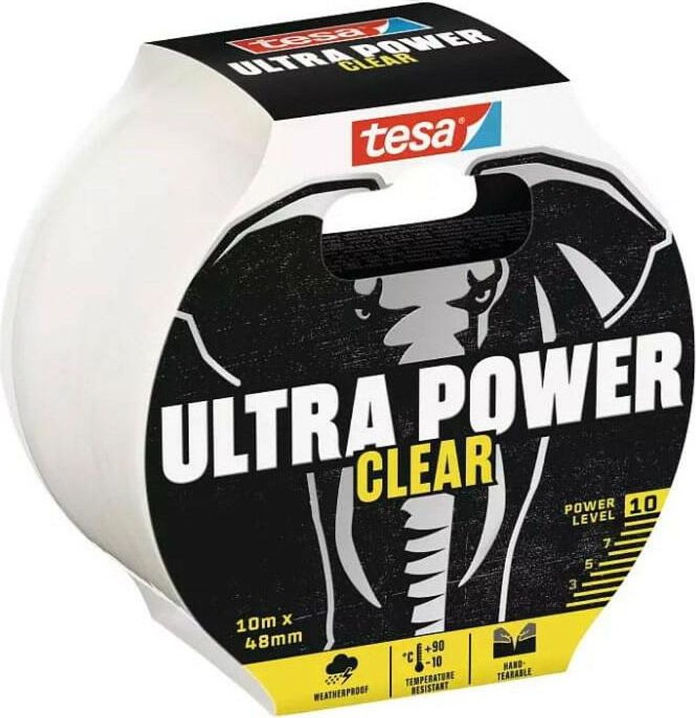 TESA Transparentes Reparaturband 20 m x 48 mm ULTRA POWER Produktbild 