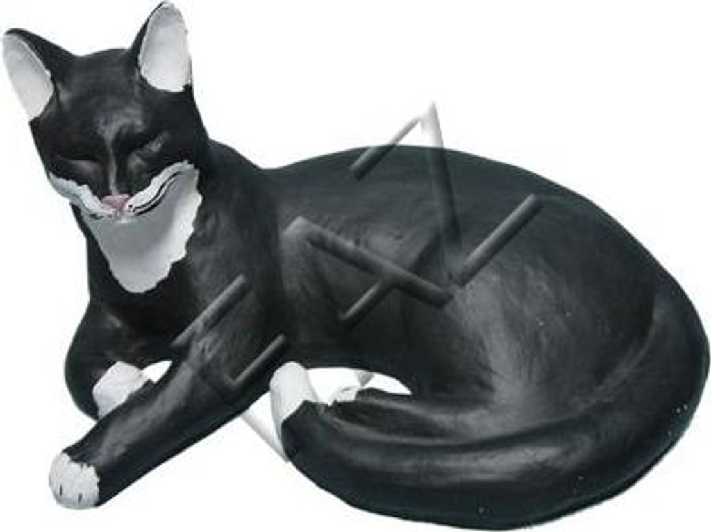Design Katze Figur Garten Statue Skulptur Figuren Skulpturen Dekoration C345 Neu