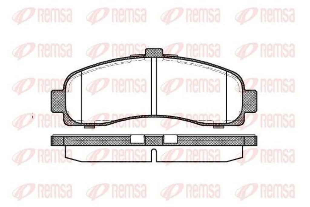 REMSA Bremsbeläge Satz Vorne Bremsklötze für NISSAN MICRA II (K11) 0431.10