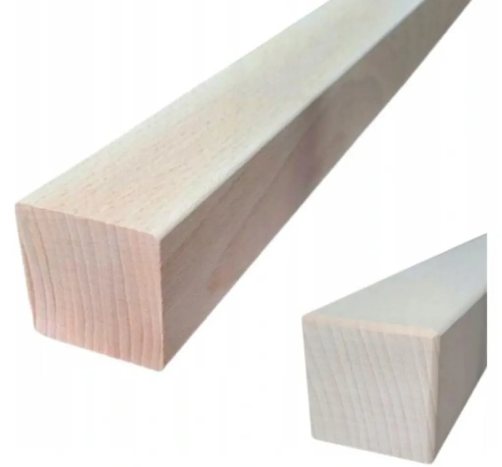 Kit 10 balustres de balustrade en hêtre bois équarri pour rénovation