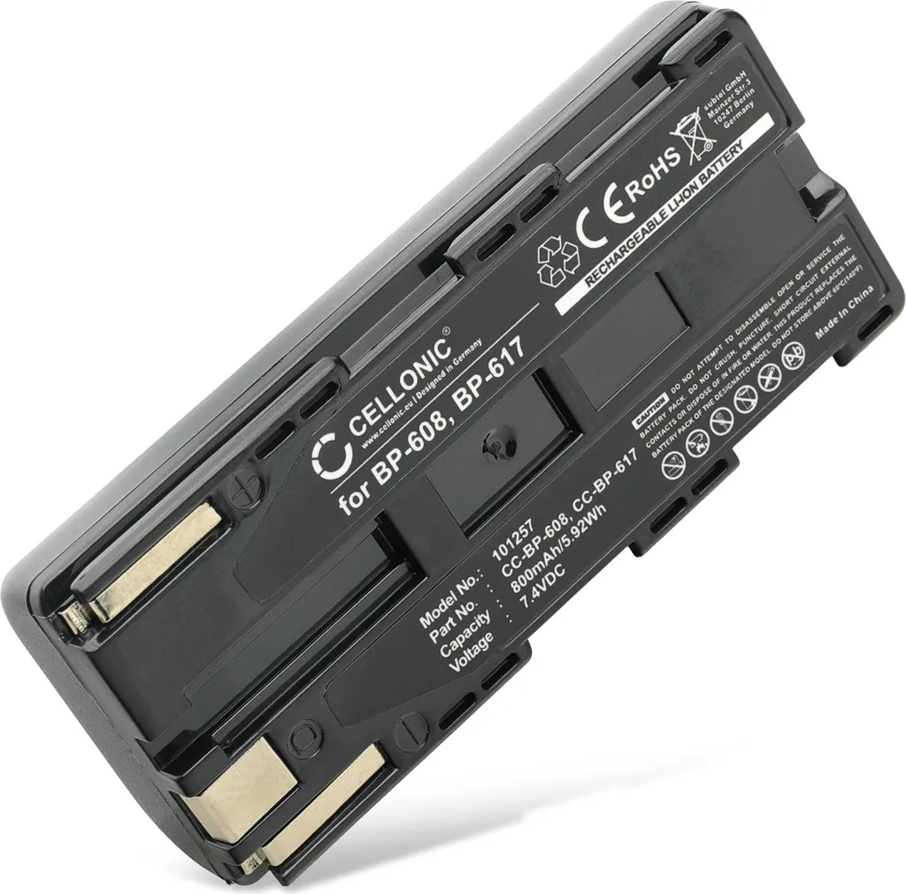 Batteria CELLONIC per Canon G-1500 V60Hi ES-300V | Ricambio 7.4V 800mAh