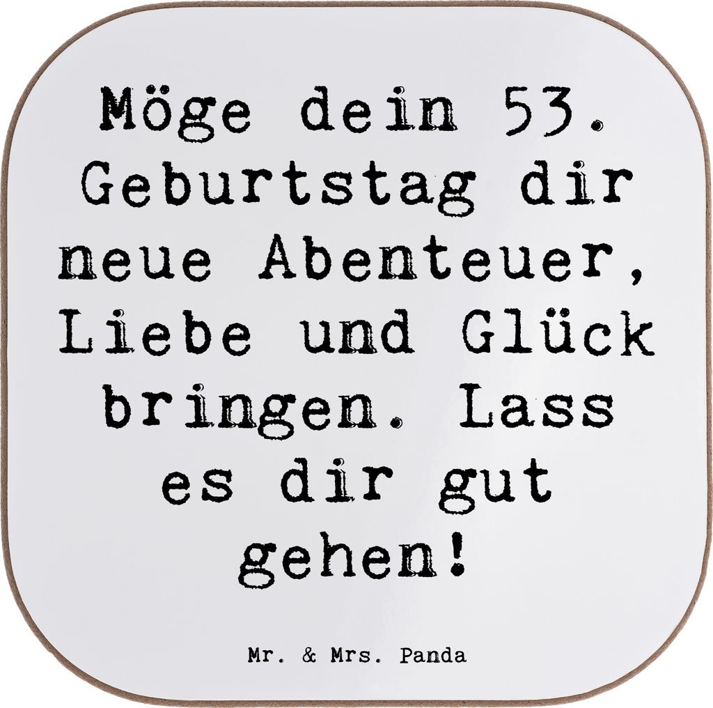 Mr. & Mrs. Panda Untersetzer für Gläser Spruch 53. Produktbild 