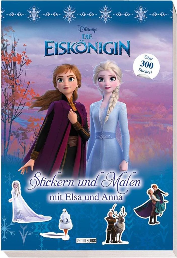 Disney Die Eiskönigin: Stickern und Malen mit Elsa und Anna