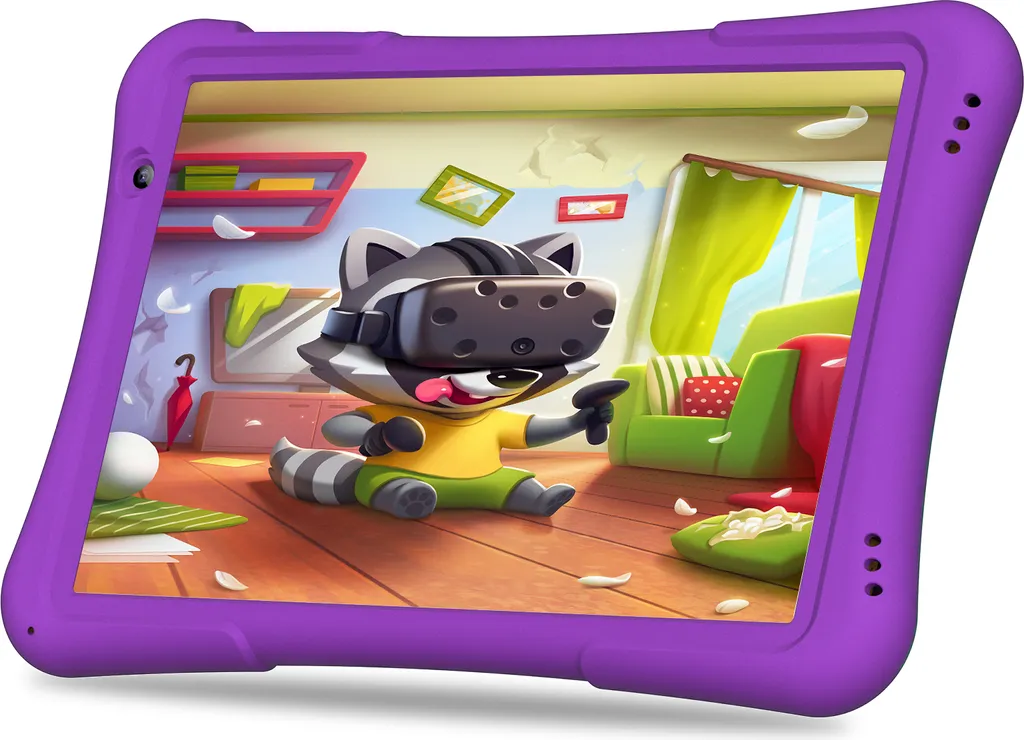 Tablette Enfant 10 Pouces PRITOM Android 12 avec 32Go et WiFi 6 Robuste