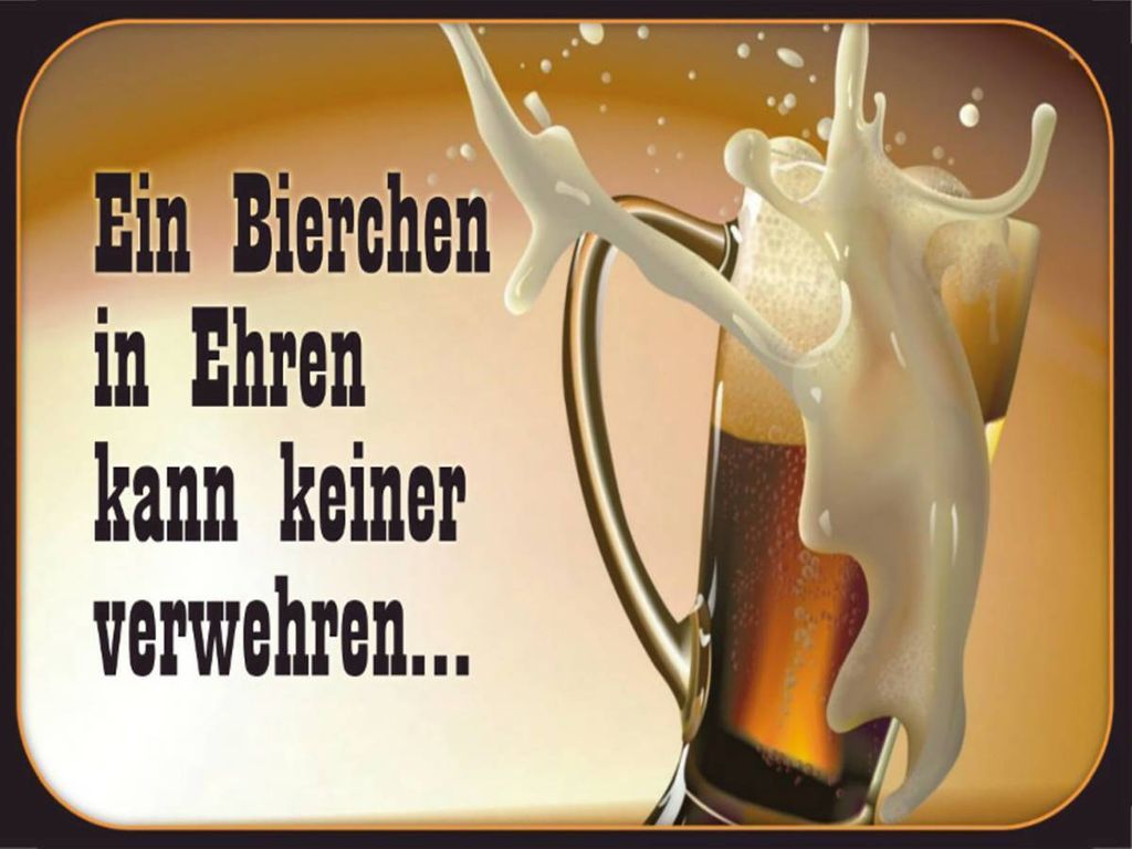 vianmo Holzschild 30x40 cm Bierchen Ehren keine verwehren