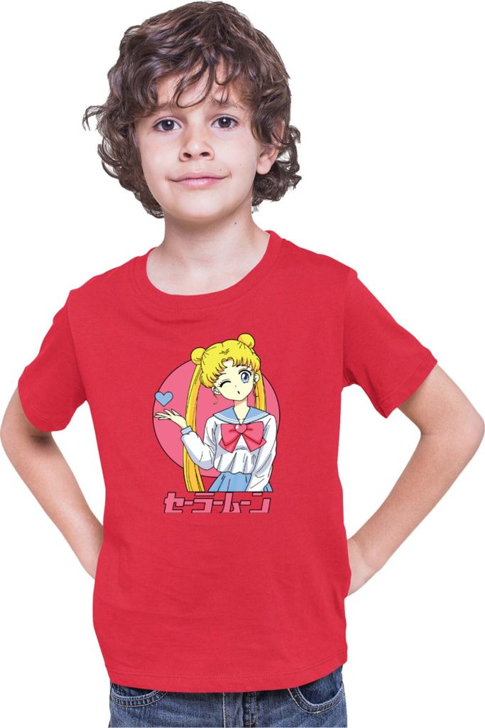 Kinder T-Shirt Japan Anime Manga Sailor Anime Manga Moon 05 Sailor Princess, 9-11 Jahr - 140 / Rot