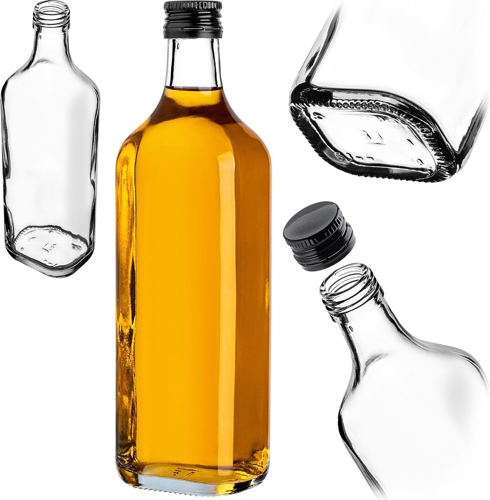 KADAX Leere Glasflaschen 500ml, 1 Stück, Likörflaschen mit Produktbild 