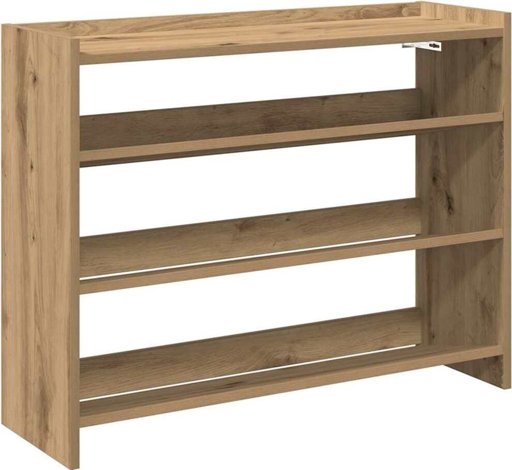 vidaXL Stojan na boty Artisan dub 80x25x62 cm Materiál na Obrázek produktu 