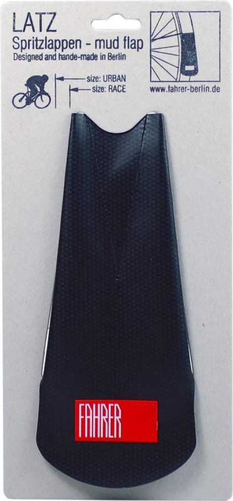 FAHRER LTZ-R Latz Spritzlappen Race, für Schutzblechbreite 30-40 mm, schwarz