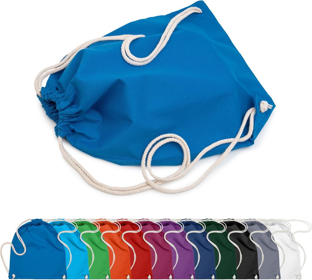 Baumwoll Turnbeutel 37x46 Sportbeutel Zuziehbeutel Gym Sack Produktbild 3