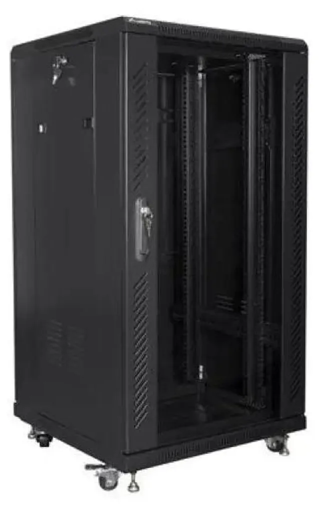Rack informatique 22U Lanberg 600x600 Noir Structure Robuste en Kit