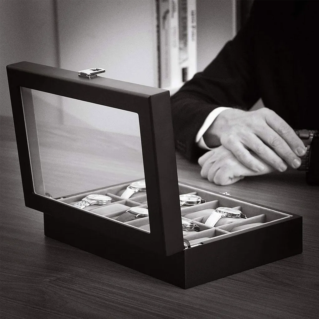 Boîte à montres pour vitrine d'exposition et rangement de commode chic - 3