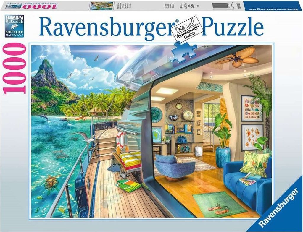 Ravensburger - Puzzle 1000 Tropical Island Charter Produktbild 