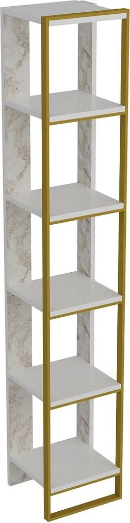 Skye Decor, Polka - White, Bücherregale, Gold, 32,2 x 178,5 Produktbild 