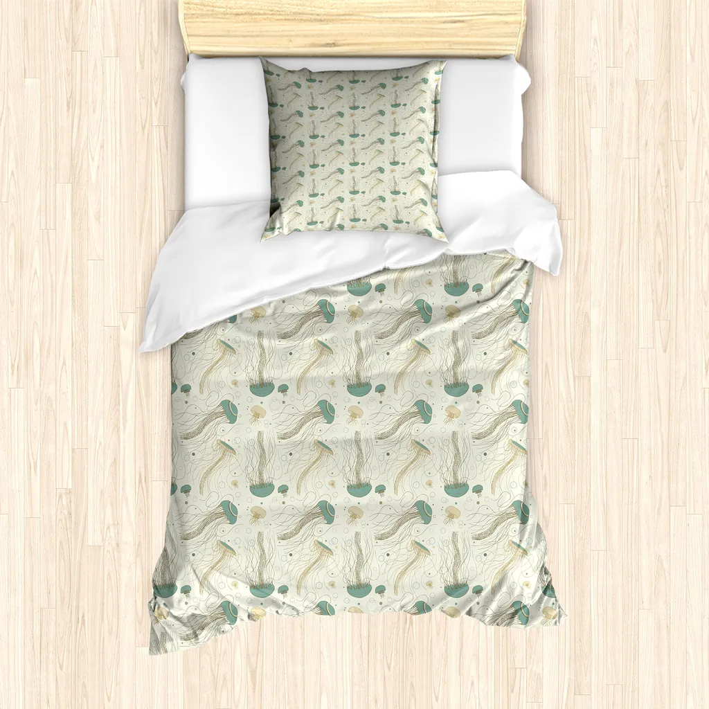 Copripiumino Singolo Tentacoli ABAKUHAUS 135x200 - Verde Laurel