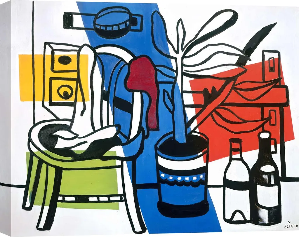 Regalo Originale Quadro Fernand Léger 60x40 Tela Arredo Casa