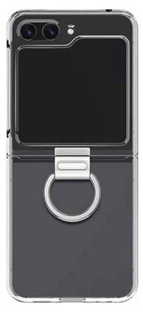 Étui de protection transparent Z Flip 5 avec bague de support DFS G