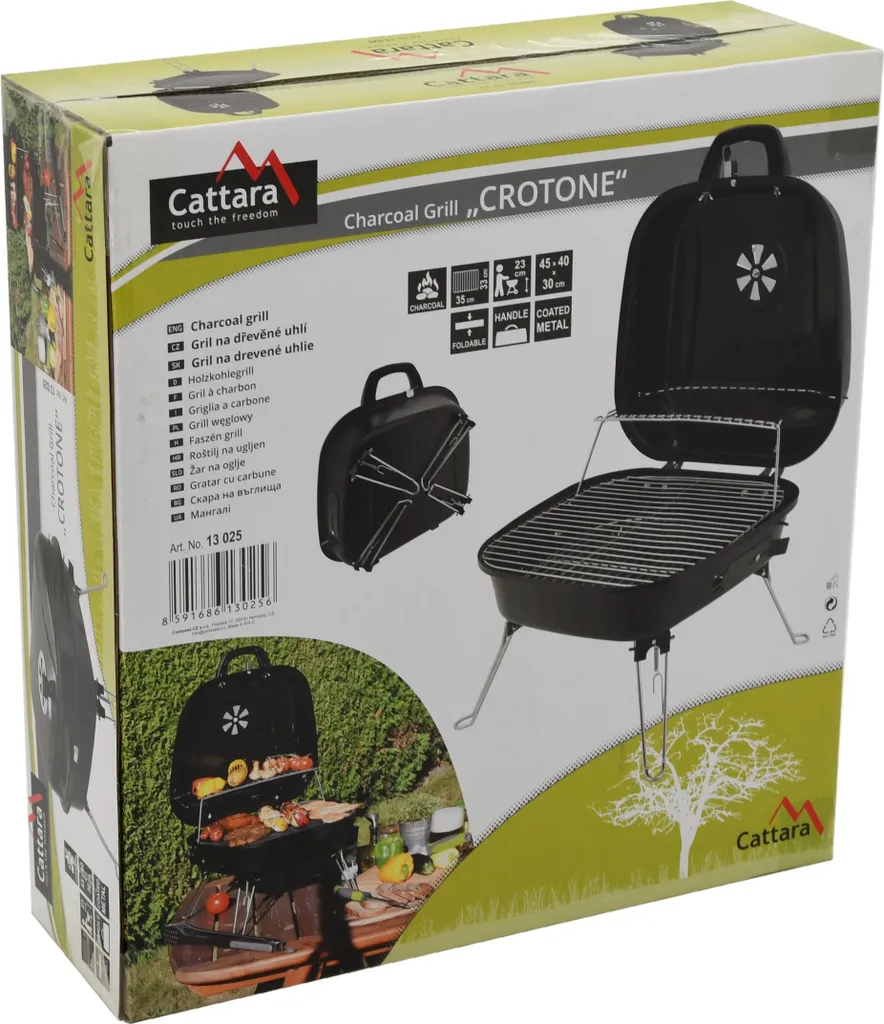 Grill charbon gain de place Cattara CROTONE 13025 - Fini l'encombrement