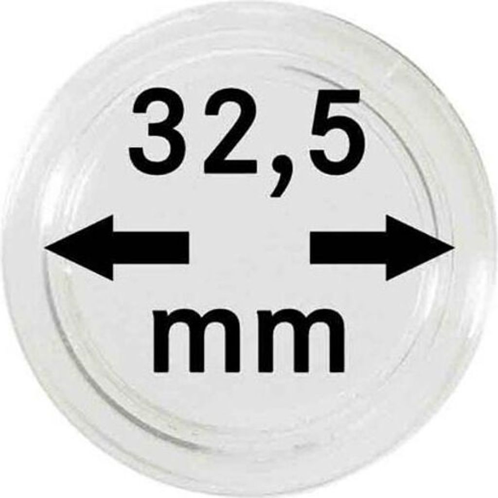 Lindner 2250325P Münzkapseln 32,5 mm-10er Pack Produktbild 