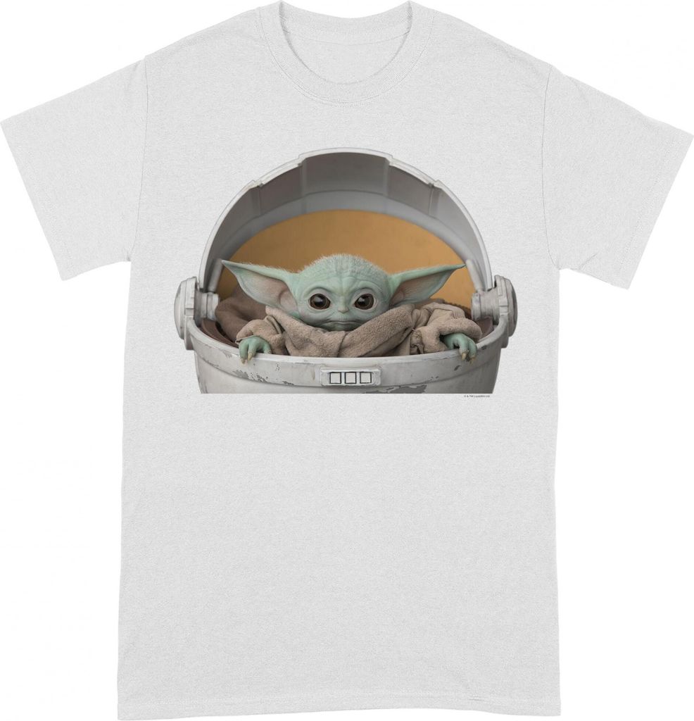 Star Wars: The Mandalorian - T-Shirt für Herren/Damen Uni BI246 (S) (Weiß)