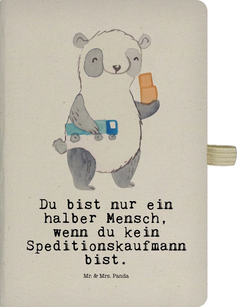 Mr. & Mrs. Panda din a5 notizbuch Speditionskaufmann Herz - Transparent - Geschenk, Journal, Kariert, Tagebuch, Notizheft, Reisetagebuch