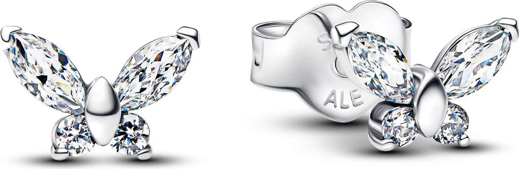 Pandora Damen-Ohrstecker Schmetterling aus Silber, Produktbild 