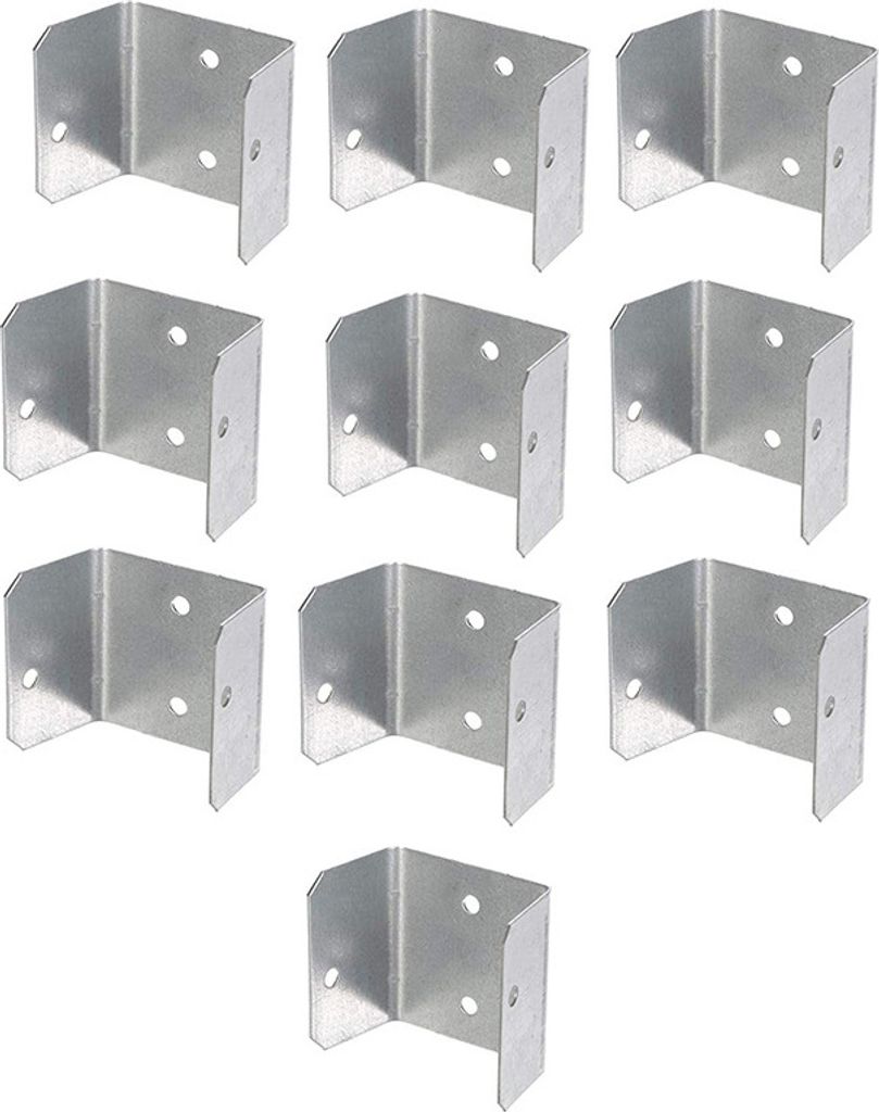 INF Zaunklammern (10 Stück) Befestigen Zaunbretter sicher 32 mm