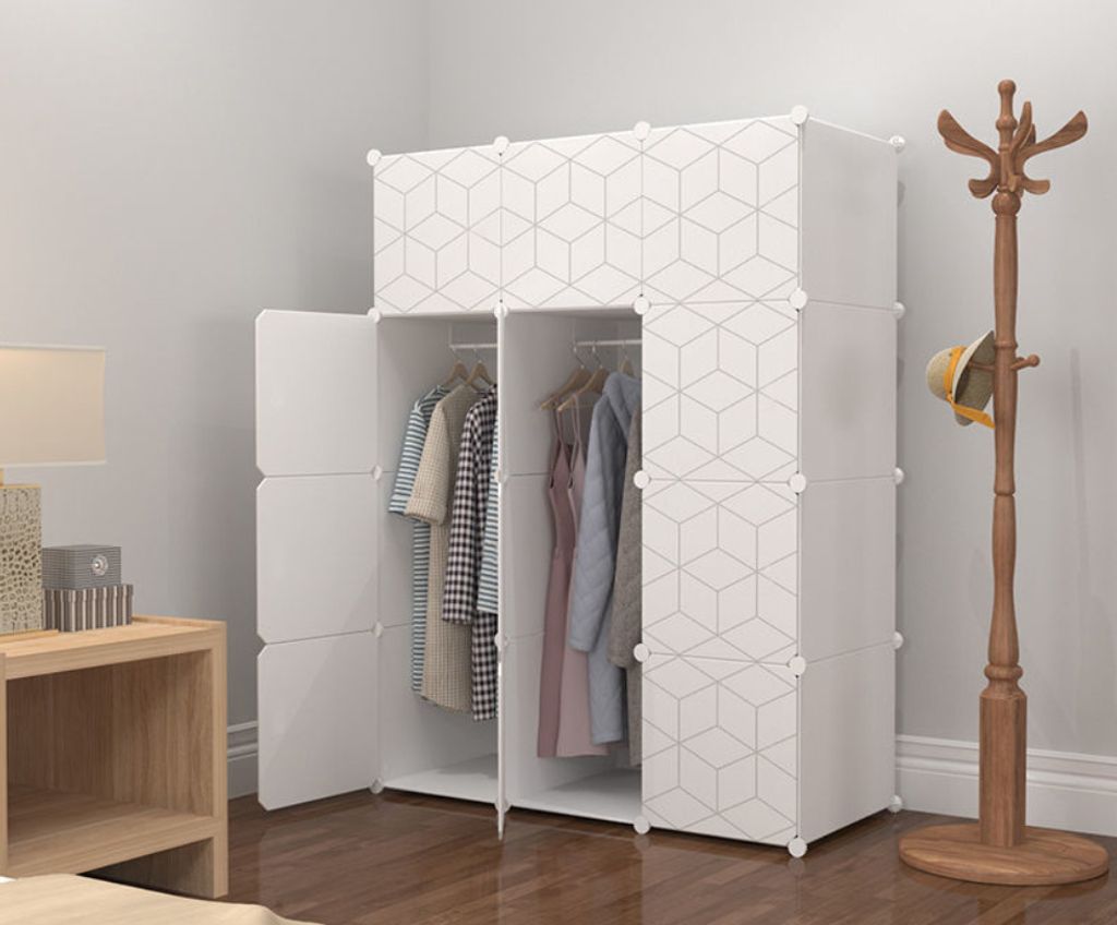 Modulární geometrická moderní skříňka z plastu Obrázek produktu 4