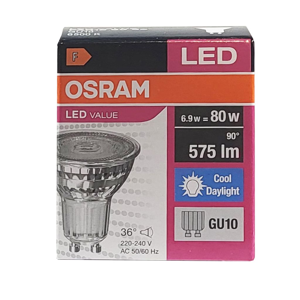 OSRAM LED VALUE PAR16 6.9W 865 GU10 – Tageslichtweiß Produktbild 