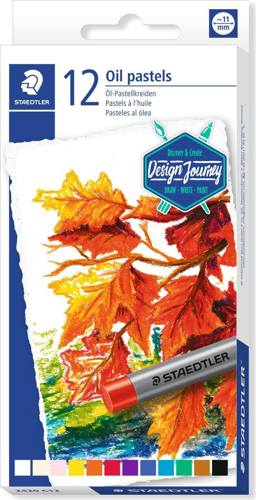 STAEDTLER Ölpastellkreide Design Journey 12er Kartonetui Produktbild 