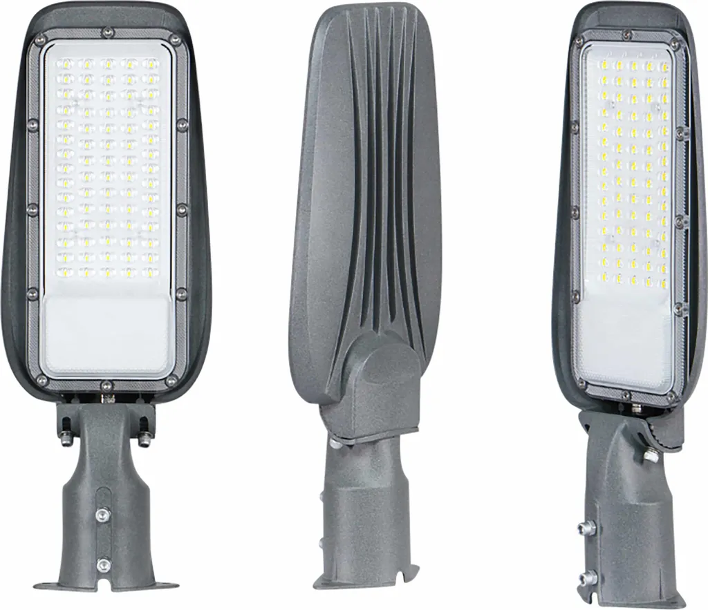 LUXULA Lampadaire LED 30W 3000lm Gris IP65 pour Éclairage Extérieur