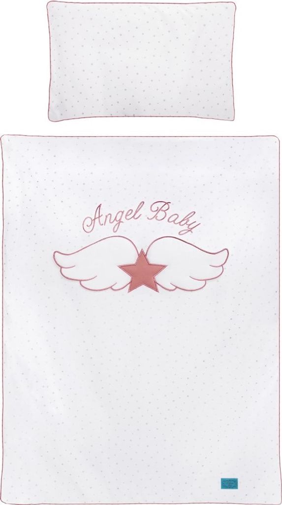 3-teiliges Bettwäscheset Wings 100/135 rosa Belisima