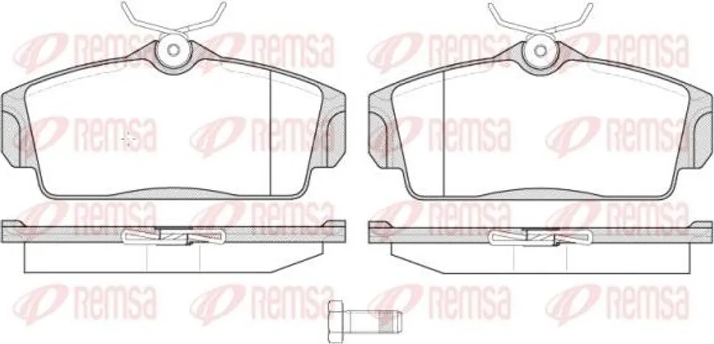 Plaquettes de Frein Remsa 0704.10 pour Almera et Primera OE 410602F525