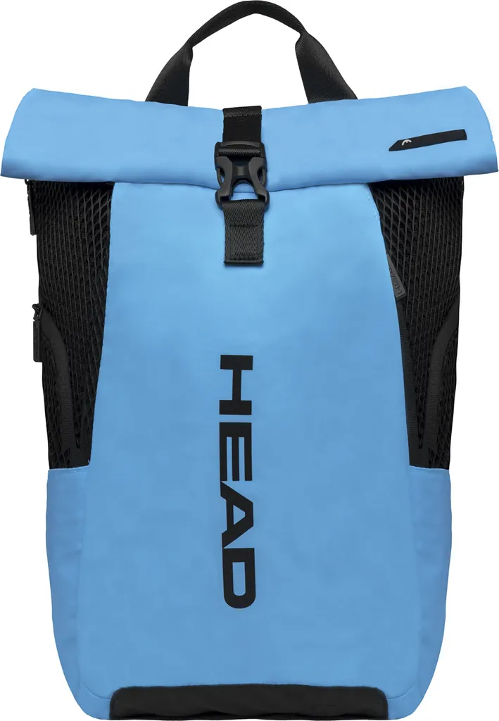 HEAD Sac à dos scolaire Garçons Bleu Vert Roll-up Design - 19 Litres