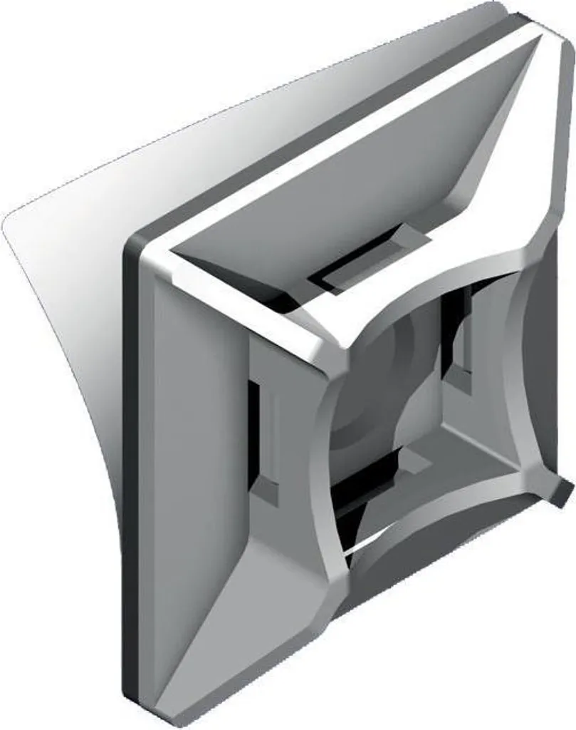 Embases de fixation PMS-25-25 (100 pcs.) blanc autocollant polyvalent