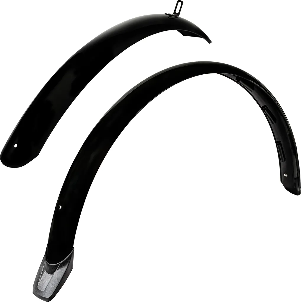 Set de garde-boue vélo 26 pouces pour Zündapp Green 2.7 et 3.7 Noir
