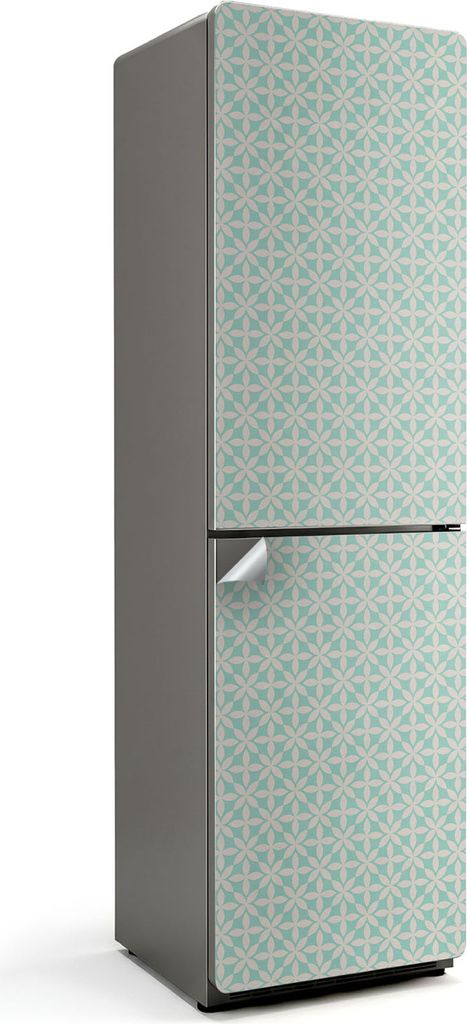Abstraktes Geometriemuster – Kühlschrank Aufkleber – Klebefolie Kühlschrank – Kühlschrank Dekor – Kühlschrankfolie selbstklebend – K...