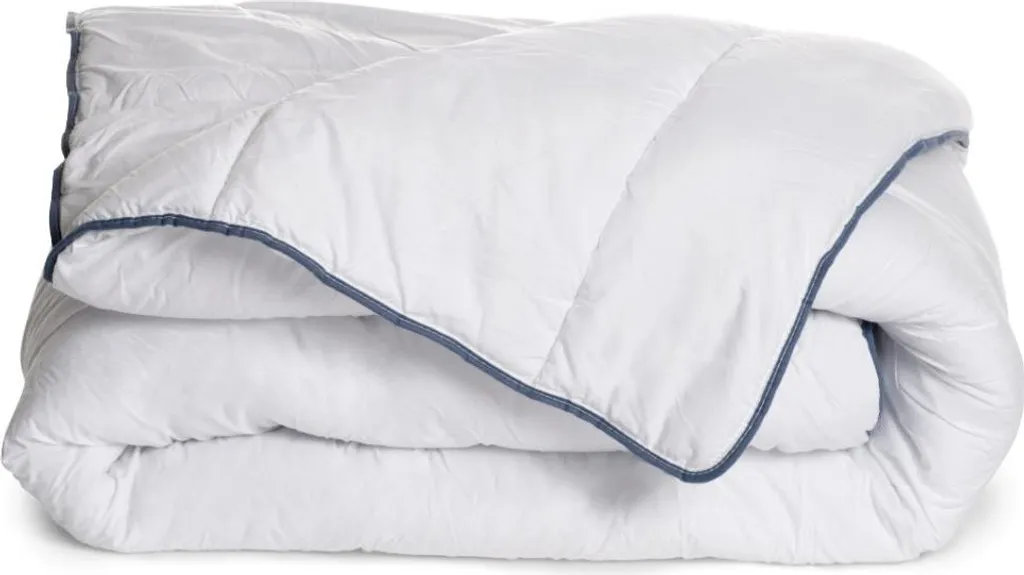 Couette Bleu Câlin 220x240 cm à Garnissage Haute Densité 300g/m2 Blanc