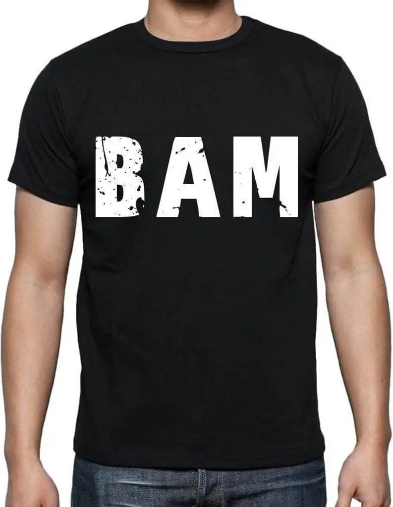 Herren Grafik T-Shirt Bam Öko-Verantwortlich Vintage Jahrgang Kurzarm Lustige Druck Geburtstag Geschenk Mann