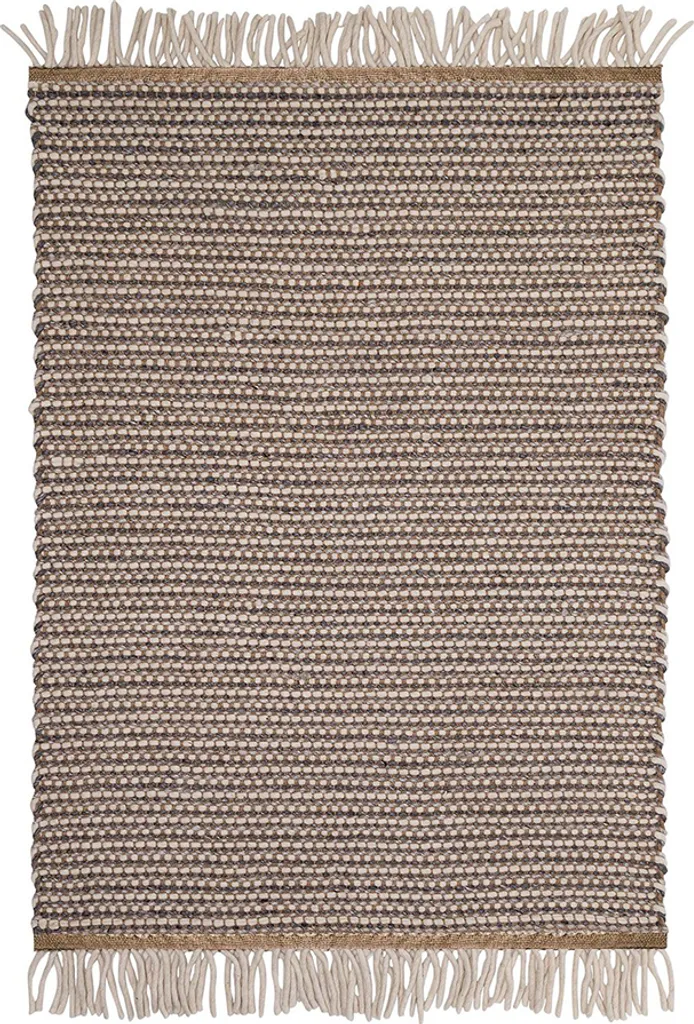 Tapis en laine Sula Beige rectangulaire 140x200 - Déco salon Living